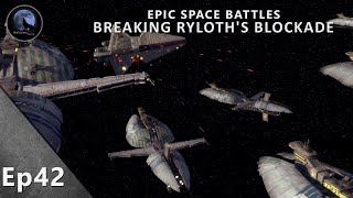 EPIC Space Battle  Breaking Ryloths Blockade  Star Wars Clone Wars [upl. by Ytsanyd]