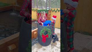 He was on a mission 😳🤭 funny ice coldplunge icequeen mom prank magic fun shorts game [upl. by Aire413]