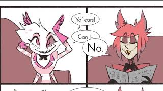 Als Fluffin Ears  Hazbin Hotel comic dub [upl. by Terbecki]