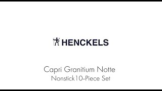 About the Capri Granitium Notte Cookware 10 Piece Set  HENCKELS [upl. by Ailemak]