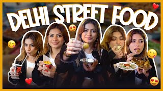 Trying out Delhi street food 🌯🥟🤤  Nagma Mirajkar [upl. by Ikkim]