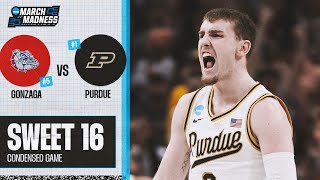 Purdue vs Gonzaga  Sweet 16 NCAA tournament extended highlights [upl. by Daffodil]