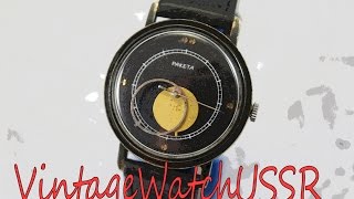 Instructions for using mechanical Soviet watch Raketa Copernic [upl. by Nollaf]