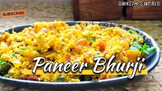 Easy Paneer Bhurji Recipe  Restaurant style Paneer Bhurji  Paneer burji recipe [upl. by Biddick]