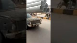 Car overtaking on loaded truck speed car overtake on heavy loaded Truck  Racing car on highway [upl. by Vihs]