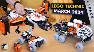 2024 March LEGO Technic Space Sets  Designer Presentation features amp new parts [upl. by Luapnaes]