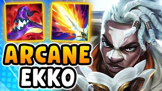 Ekko from Arcane 1v9s the game [upl. by Airetnahs]