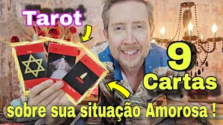 A situação de vocês em 9 cartas  Qual o futuro dessa relação  tarot de hoje rei do oraculo hoje [upl. by Olive]