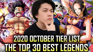 Top 30 BEST Legends in OPTC ft PVP  October Tier List  One Piece Treasure Cruise  ワンピース トレクル [upl. by Alletnahs922]