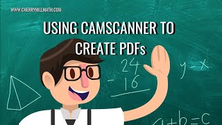 Using CamScanner 524 to create a PDF and attach to Google Classroom [upl. by Goodman]