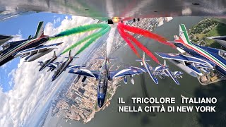 Il tricolore italiano nella città di New York  Aeronautica Militare [upl. by Alodi745]