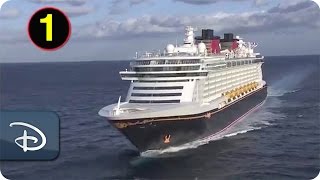 The Disney Dream Ship Horn With Familiar Disney Melodies [upl. by Nylimaj]