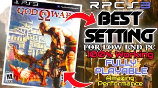 God of War 1 RPCS3 Best Setting for Low End PC  Amazing Performance  Retro Revival [upl. by Nessnaj]