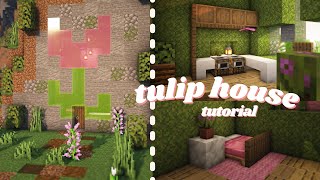 Minecraft Tutorial  Building a Tulip House [upl. by Nahgrom]