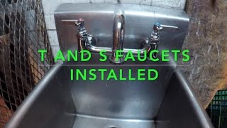 T and S Faucet Install [upl. by Nnylrats189]