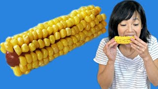 How to Make Jennas Corn on the Cob But Instead of a The CORN BONE Its A HOT DOG  Weenies [upl. by Anauqaj718]