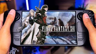 Final Fantasy XVI  Steam Deck OLED Gameplay HDR [upl. by Lyrad]