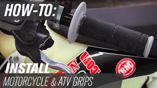 How To Remove and Install Dirt Bike and ATV Grips [upl. by Arramahs]