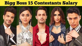 Shocking Salary of Bigg Boss 15 Contestants  Bigg Boss Season 15 Contestants Salary  BB 15 [upl. by Danaher]