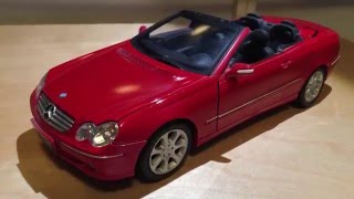 My 118 Mercedes CLK 500 Cabriolet by Kyosho [upl. by Yenahc458]