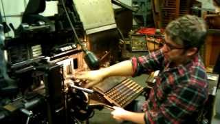 Demonstration of a Linotype Machine [upl. by Ynes]