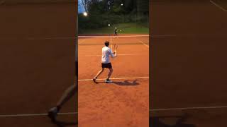 Aggressive backhand winner [upl. by Symer]