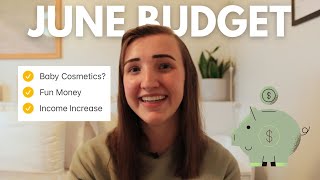 June Budget With Me Zero Based Budget on a Low Income  Debt Free [upl. by Clute674]