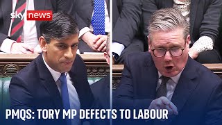 PMQs Sir Keir Starmer welcomes Tory defector Natalie Elphicke to Labour [upl. by Maxim]