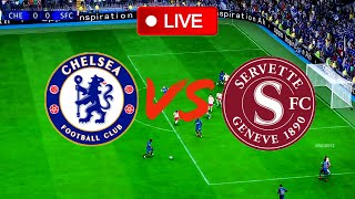 Chelsea vs Servette  UEFA Conference League 2425  LIVE Scoreboard and Match Simulation  FC 24 [upl. by Atinoj554]