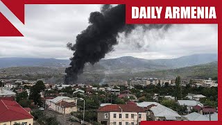 BREAKING At least 2 dead as Azerbaijan launches major attack on Karabakh [upl. by Eciened]