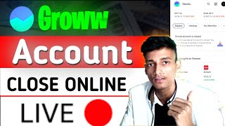 Groww Account Close Kaise Kare Online  How To DeleteClose Groww Account  Groww Account Closure [upl. by Olpe]