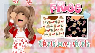 Free Christmas Shirts Roblox⛄🎄 [upl. by Aerdnahc]