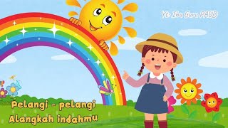 Karaoke PELANGI PELANGI  Cipt AT MAHMUD  Lagu anak tanpa vokal [upl. by Fonville518]