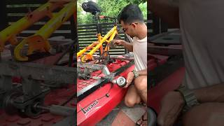 Freewheel and shaft for kayak pedal drive  11Build DIY CATAMARAN for boatlife 🛶⛵️ [upl. by Lema]