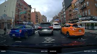 Undercover car  driver runs red light  driver changes lane to quickly  viofo a139 po video [upl. by Okiruy90]