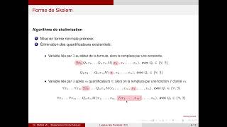 Logique des prédicats  La forme de Skolem [upl. by Ylek574]