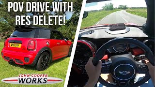 Mini JCW F56 with RES DELETE POV DRIVE [upl. by Veedis923]