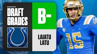 2024 NFL Draft Grades Colts select Laiatu Latu No 15 Overall  CBS Sports [upl. by Korman]