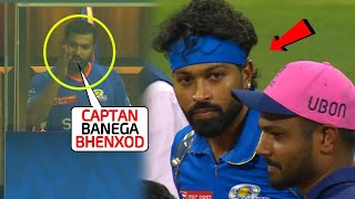 Rohit Sharma caught abusing while Wankhede crowd booed Hardik Pandya during the Toss in MI vs RR IPL [upl. by Neneek314]