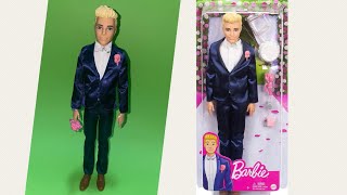 Unboxing Barbie Fairytale Ken Groom DollБарби Кен жених в свадебном костюме [upl. by Rothmuller]