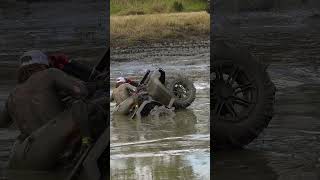 Girl Just Cant Stay on 4 Wheeler in the Mud [upl. by Derman]