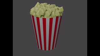 How to make a bucket of popcorn in blender for beginners [upl. by Jordon953]