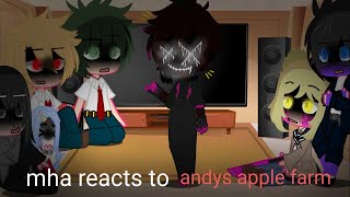 MHA reacts to Andys Apple Farm🖤🤍  TW flash blood and stupid memes 😝💜  original idea  11 [upl. by Kerrie968]