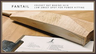 Cricket Bat Making 2018  Low Sweet Spot For Power Hitting [upl. by Hayn494]