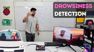 Drowsiness Detection System using Raspberry Pi  Anti Sleep Alarm for Driver  Award Winning Project [upl. by Ahsiyt]