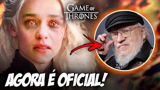 CONFIRMADO FILME DE GAME OF THRONES COM GEORGE R R MARTIN E A CONTINUAÇÃO DE JON SNOW [upl. by Atoel]