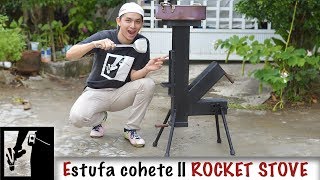 Estufa cohete al estilo Bestaurador  DIY Rocket Stove [upl. by Ellmyer]