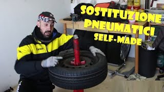 Tutorial sostituzione ed equilibratura statica pneumatici fai da te 🔧 [upl. by Yehudit]