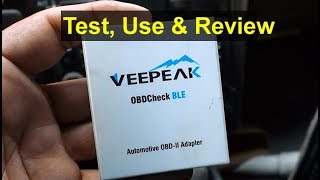 Use review and connection of the Veepeak OBD2 Bluetooth scanner reader adapter  VOTD [upl. by Afton203]