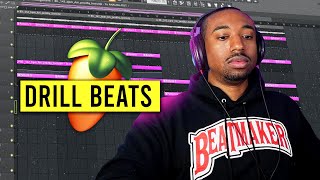 How to Make Drill Beats EASILY in FL Studio 21 [upl. by Gaul]